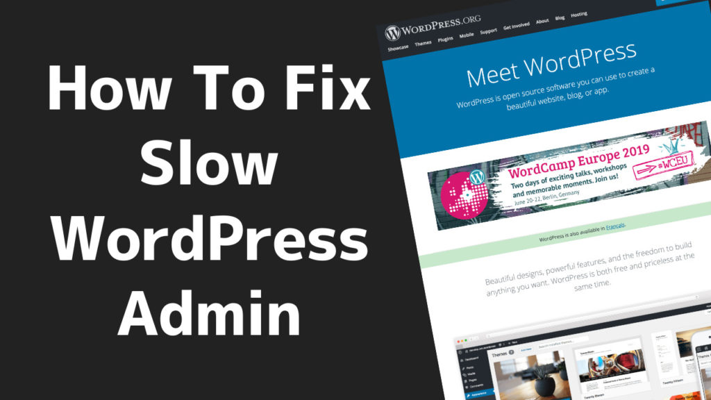 How To Fix Slow Wordpress Admin Backend￼ 1