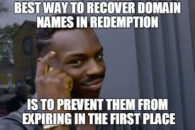 The Best Way To Recover Domain Names In Redemption Is To Prevent Them From Expiring In The First Place