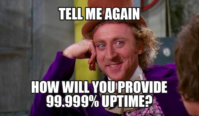 99.999% Uptime Meme