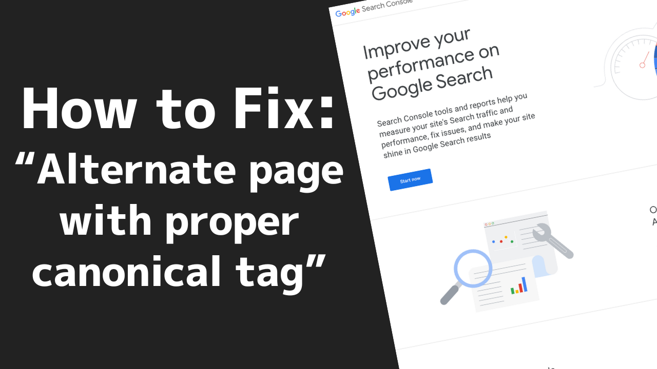 How To Fix Alternate Page With Proper Canonical Tag In Google Search Console