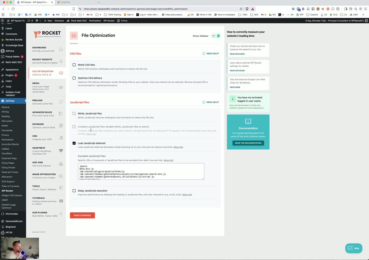 Wp Rocket Javascript Optimization Settings